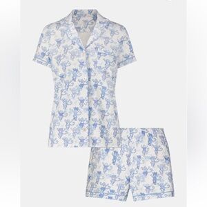 NWT Roller Rabbit X LoveShackFancy Pastiche De Monkey Women's Polo Pajama